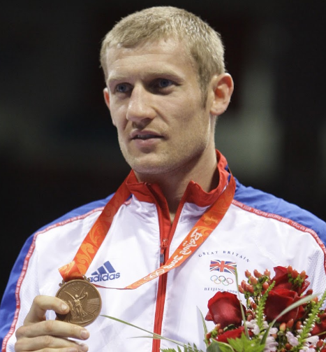 The boxer won an Olympic bronze medal