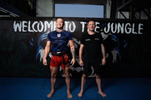 Conor Mcgregor and John Kavanagh on Mcgregor's BJJ Black Belt Promotion