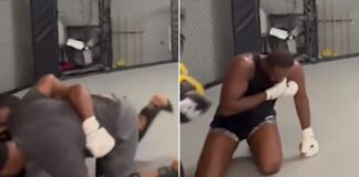 (VIDEO) Watch Jon Jones Getting Injured in Training Ahead of Stipe Miocic Fight