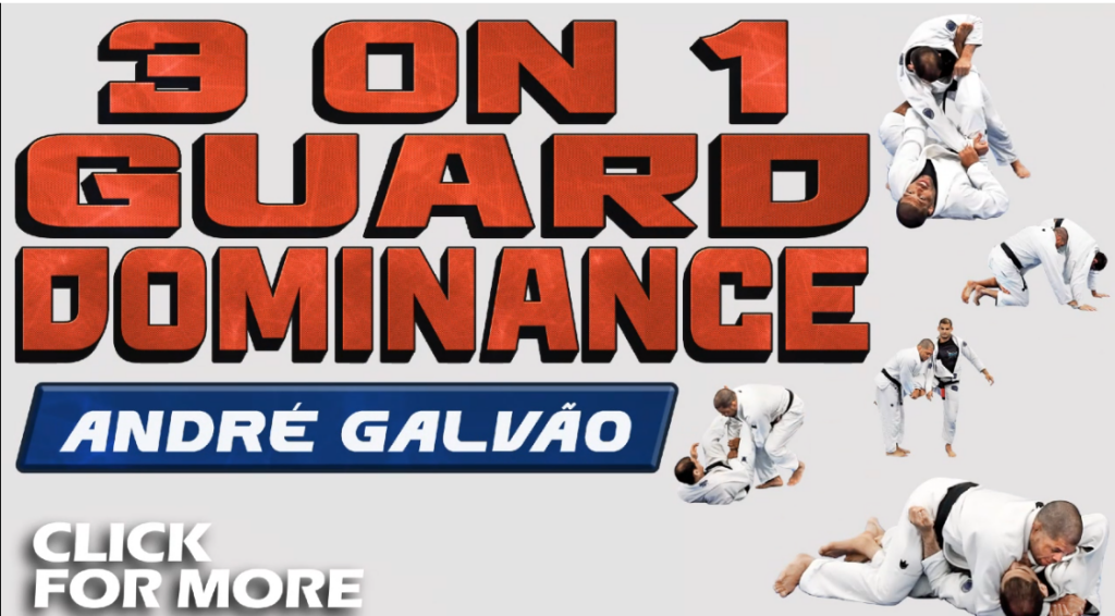 The Andre Galvao Guard DVD Bundle 3 on 1 guard