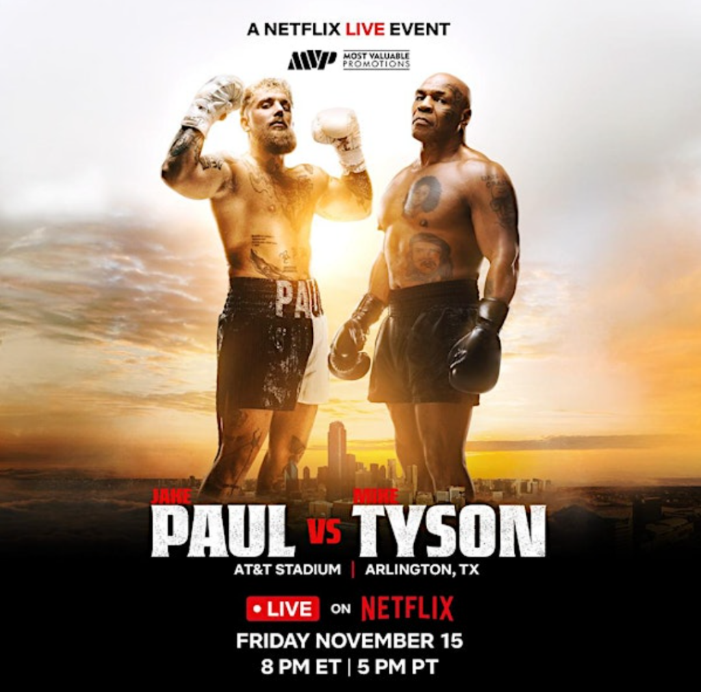 Tyson vs Jake Paul poster