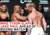 VIDEO: Tyson SLAPS Jake Paul at Weigh Ins, People Go Crazy!