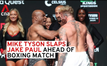 VIDEO: Tyson SLAPS Jake Paul at Weigh Ins, People Go Crazy!