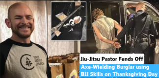 Jiu-Jitsu Pastor Fends Off Axe-Wielding Burglar with BJJ Skills on Thanksgiving Day