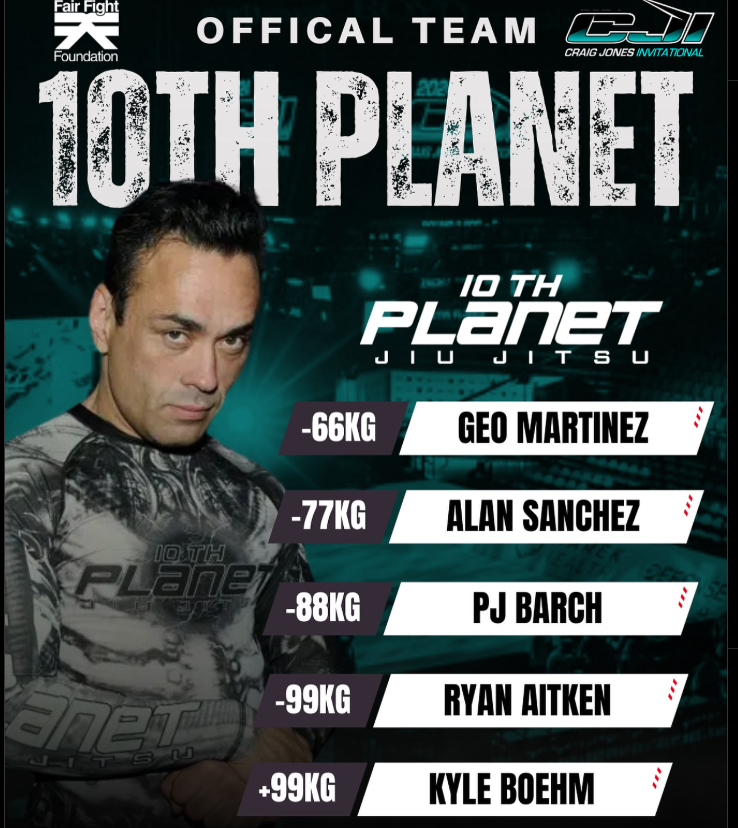 10th Planet Jiu-Jitsu Unveils Full CJI 2 Team