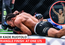 WATCH Kade Ruotolo Arm Triangle ONE 171 Showstopper Submission!