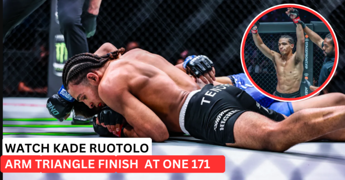 WATCH Kade Ruotolo Arm Triangle ONE 171 Showstopper Submission!