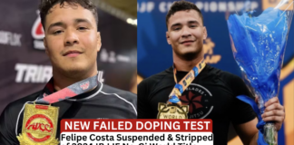 BJJ Champion Felipe Costa Loses No-Gi Worlds Title After Failed Doping Test