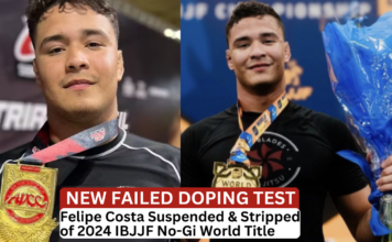 BJJ Champion Felipe Costa Loses No-Gi Worlds Title After Failed Doping Test