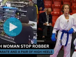 WATCH: Karate Black Belt Turns High Heels into a Weapon to Stop Shop Robber