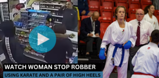 WATCH: Karate Black Belt Turns High Heels into a Weapon to Stop Shop Robber