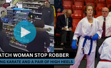 WATCH: Karate Black Belt Turns High Heels into a Weapon to Stop Shop Robber