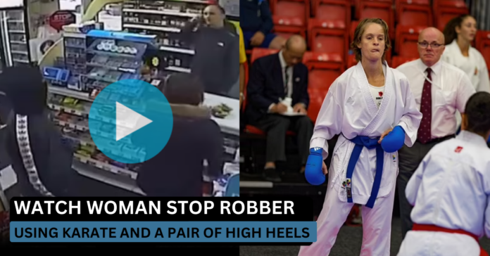 WATCH: Karate Black Belt Turns High Heels into a Weapon to Stop Shop Robber