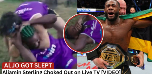 VIDEO - Aljamain Sterling Gets Choked Out Cold on Russian Reality Show