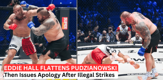 Eddie Hall MMA Debut Ends In Wild KO, Illegal Strikes Controversy