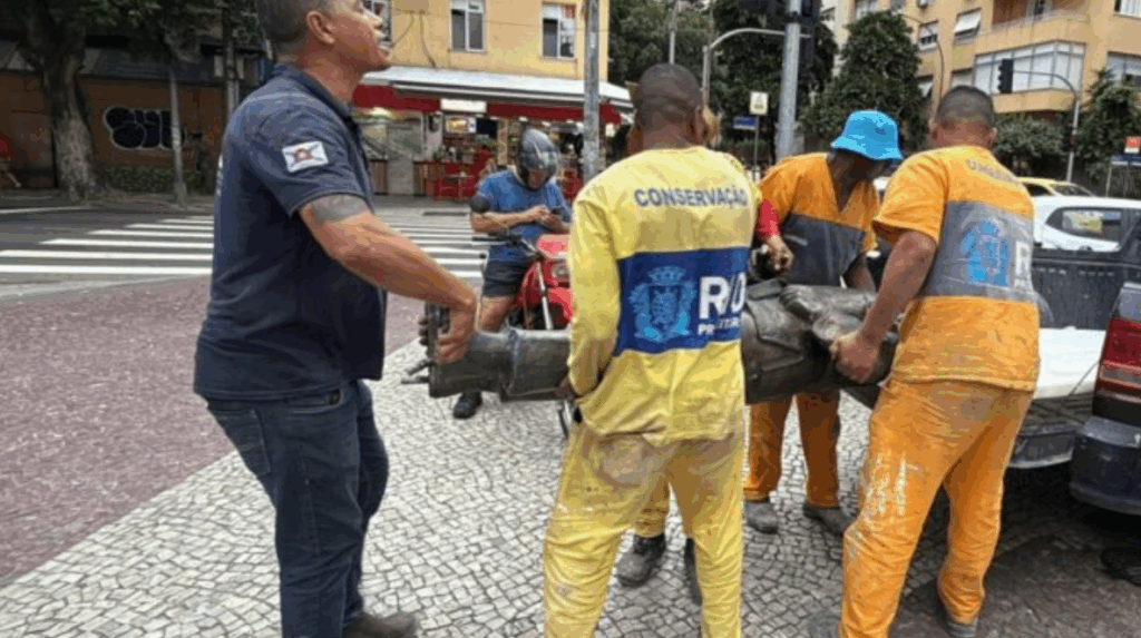 Carlson Gracie Statue Second Vandal Attack