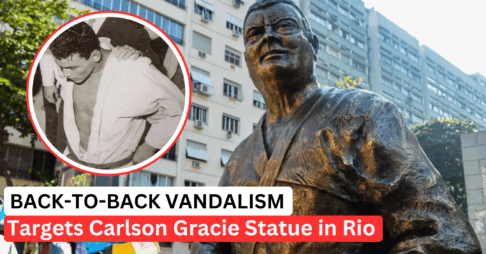 Who’s Targeting the Carlson Gracie Statue? Second Vandal Attack