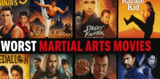 kinMartial arts films are known for high-octane action, legendary choreography, and unforgettable heroes. But not every roundhouse kick hits the mark. Some entries in the genre are so poorly executed they’ve become punchlines. What defines a cult classic versus just a flop? These worst martial arts movies toe that line—they fall so far they become captivating. They’re cinematic disasters worth seeing, only if you’re ready to laugh with them, not at them. The 8 Worst Martial Arts Movies Explore our definitive list of the worst martial arts movies ever made—complete with hilarious plotlines, cringe-worthy dialogue, and cult-classic charm. If you thought martial arts films were always epic, think again! Here's a rundown of the worst martial arts movies that left audiences stunned—not with awe, but disbelief. 1. The Last Airbender (2010) Director: M. Night Shyamalan An infamous example of how not to adapt beloved source material, The Last Airbender butchered the vibrant, martial arts-driven world of Avatar: The Last Airbender. Mispronounced names, wooden acting, a completely joyless tone, and baffling fight choreography left fans and critics cold. “This movie manages to make martial arts boring, which should be impossible.”– Collider The film turned what could have been a dynamic martial arts epic into a slog of exposition and empty CGI. It still sits at the bottom of the barrel for both fantasy and action genres. 2. Street Fighter: The Legend of Chun-Li (2009) Director: Andrzej Bartkowiak Kristin Kreuk’s turn as Chun-Li couldn’t save this franchise misfire, which lacked compelling fights, coherent storytelling, or any real connection to the source material. Fans were left scratching their heads as the movie turned one of gaming’s most iconic characters into a forgettable action cliché. The martial arts sequences were generic, relying more on shaky camera work than legitimate choreography. Even die-hard fans of the Street Fighter franchise have disowned it as one of the worst martial arts Movies ever. 3. Ballistic: Ecks vs. Sever (2002) Director: Wych Kaosayananda Often ranked among the worst films ever made, Ballistic: Ecks vs. Sever is an action film with zero personality. Antonio Banderas and Lucy Liu are utterly wasted in this confusing barrage of explosions and plotless noise. The martial arts elements are minimal, and what’s there is underwhelming. The film’s incoherence is legendary, and even its title became a meme for needless excess. 4. Double Dragon (1994) Directors: James Yukich Another video game adaptation that missed the mark entirely. Double Dragon was supposed to bring the classic arcade game to life, but ended up as a campy, low-budget mess. From awkward fight scenes to groan-worthy one-liners, it never figured out what kind of film it wanted to be. Robert Patrick’s over-the-top villain couldn’t rescue this film from its identity crisis. Martial arts fans expecting slick choreography instead got goofy action and cringe-inducing special effects. 5. DOA: Dead or Alive (2006) Director: Corey Yuen With Corey Yuen at the helm, DOA had the pedigree to deliver sharp martial arts. But instead of building on its action roots, the film leaned heavily into bikinis, bad dialogue, and nonsensical plot twists. It turned the fighting game into a parody of itself. “It’s more beach volleyball than martial arts… and not in a good way.”– Collider The few decent fights are drowned out by style-over-substance visuals and cartoonish set pieces. The film is a guilty pleasure at best—and a genre failure at worst. 6. The Order (2001) Director: Sheldon Lettich Jean-Claude Van Damme stars in this forgettable globetrotting action flick that blends religion, mysticism, and martial arts with no clear direction. It suffers from stiff acting, lazy plotting, and some of the most uninspired fight scenes of Van Damme’s career. Even fans of his late-'90s and early-2000s work struggled to find anything to latch onto here. The Order is a prime example of wasted potential and franchise fatigue that lands a flick in the worst martial arts list. 7. The Quest (1996) Director: Jean-Claude Van Damme Despite its Bloodsport-style tournament setting and Van Damme’s presence both on screen and behind the camera, The Quest feels more like a low-energy rerun than an evolution of the genre. The fights are fine—but just fine—and the story is a derivative globetrotting adventure that brings nothing new to the table. The movie was dismissed as "Van Damme’s vanity project," and its failure signaled a turning point in his career. 8. Jiu Jitsu (2020) Director: Dimitri Logothetis Yes, it stars Nicolas Cage. Yes, it involves aliens. And yes, it’s actually called Jiu Jitsu. Unfortunately, it has very little to do with the actual martial art of jiu-jitsu. The movie’s plot—an alien warrior returns to Earth every six years for a ritualistic fight—is as bizarre as it sounds. “Nicolas Cage fighting an alien ninja should’ve been a blast. Instead, it’s a mess.”– BJJ Community Review With confusing editing, nonsensical lore, and action scenes that rely more on fast cuts than technique, Jiu Jitsu is a masterclass in martial arts movie disappointment. When Flying Kicks Miss the Mark The worst martial arts movies remind us that even genres built on discipline and craft can fall victim to lazy storytelling, poor direction, and tone-deaf execution. Whether it's misusing legendary talent or completely misrepresenting a martial art (Jiu Jitsu, we’re looking at you), these films failed to honor the rich tradition of martial arts cinema. If you're looking for fight scenes that inspire, steer clear of these—and rewatch "Enter the Dragon" instead. Worst Martial Arts Movies That Even Fans Can’t Defend