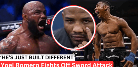 BKFC Fighter Stabs Yoel Romero With Samurai Sword—And Gets Away With It