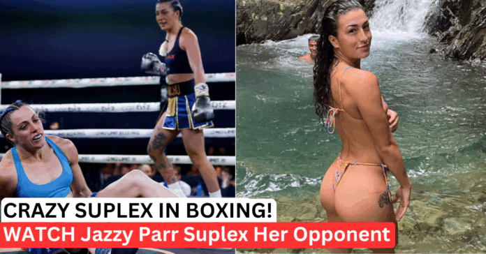 Bikini Model Jasmine Parr Suplex Turns A Clinch Into Chaos