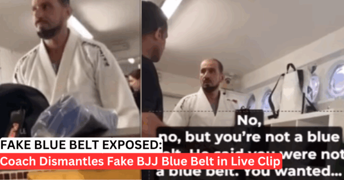 WATCH: BJJ Academy Puts Fake Blue Belt On Blast Live