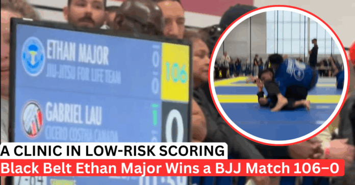 Ethan Major 106–0 BJJ Match Turns A Local Bracket Into A Tape-Study