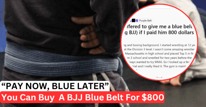 The Price Of A Shortcut: BJJ Blue Belt After One Month for $800?