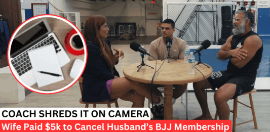 “Tear Up The Check” Wife Pays $5k to Cancel Jiu-Jitsu Membership of Husband