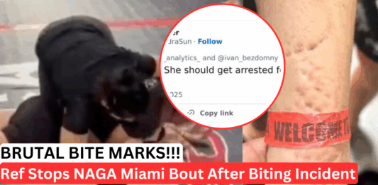 WATCH Horror Moment at NAGA Miami as Jiu-Jitsu Competitor Bites Opponent Repeatedly!