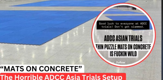 ADCC Asia Trials Mats Laid On Concrete Setup Shocks Competitors