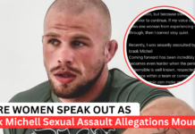 Women Come Forward on Izaak Michell Sexual Assault Allegations, Danaher Speaks Out Women Come Forward on Izaak Michell Sexual Assault Allegations, Danaher Speaks Out