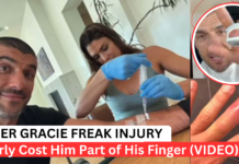 Rener Gracie Finger Injury: He Considered Fingertip Amputation After A Freak Pocket Accident