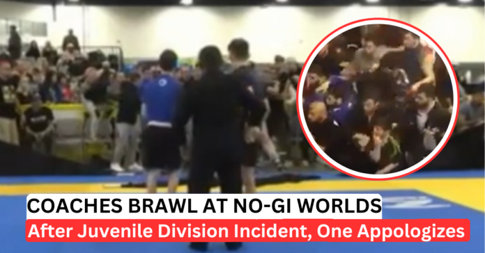 No-Gi Worlds Coaches Brawl Erupts Matside During Juvenile Match