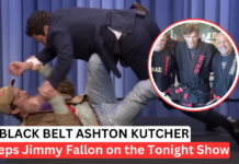Ashton Kutcher Shows Jimmy Fallon Jiu-Jitsu — Then Hits A Leg-Only Sweep On The Tonight Show VIDEO: Ashton Kutcher Shows Jimmy Fallon Jiu-Jitsu — Then Hits A Leg-Only Sweep On The Tonight Show