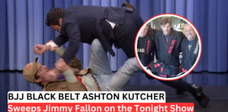 VIDEO: Ashton Kutcher Shows Jimmy Fallon Jiu-Jitsu — Then Hits A Leg-Only Sweep On The Tonight Show