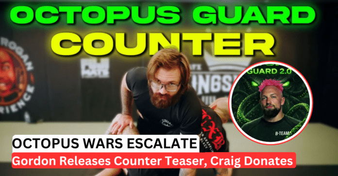 Gordon Ryan Octopus Guard Counter Is Coming As Craig Jones Donates $30,000 From Octopus Guard 2.0 Sales