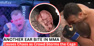 MMA Fighter Bites Opponent’s Ear and Sparks Cage-Side Chaos at Clash 15 in Brno