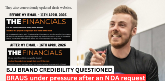BJJ Apparel Brand Charity Claims Blow Up After Critic Refuses NDA