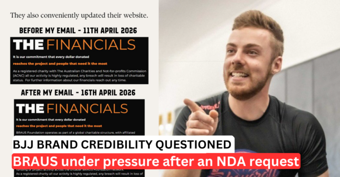 bjj-apparel-brand-charity-claims BJJ Apparel Brand Charity Claims Blow Up After Critic Refuses NDA