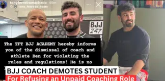 BJJ Coach Demotes Student For Refusing Unpaid Coaching Role