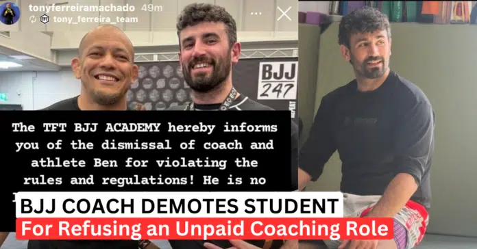 bjj-coach-demotes-student-for-refusing-unpaid-role BJJ Coach Demotes Student For Refusing Unpaid Coaching Role
