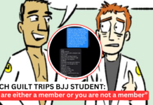 BJJ Coach Guilt Trips Student Over Membership Pause, Reddit Responds: “Find A New Gym” BJJ Coach Guilt Trips Student Over Membership Pause