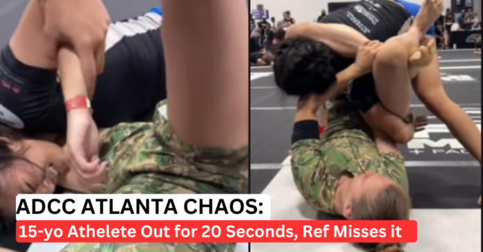 adcc-atlanta-open-competitor-passed-out ADCC Atlanta Open Competitor Passed Out:15-Year-Old Goes Out Mid-Match, Referee Fails To Intervene