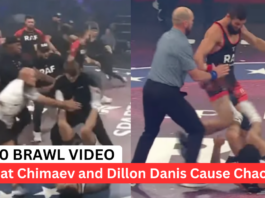 Massive RAF 10 Brawl Erupts After Khamzat Chimaev Submits Dillon Danis