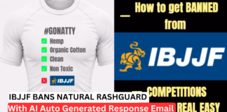 IBJJF Bans Natural Rashguard Brand, Claims Polyester Is Superior In "AI-Laden" Response