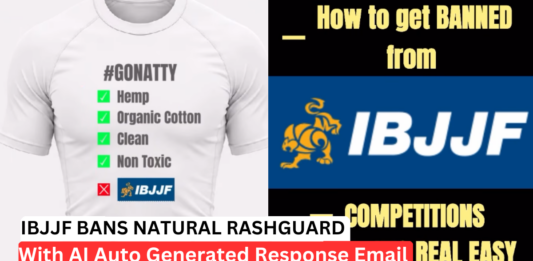IBJJF Bans Natural Rashguard Brand, Claims Polyester Is Superior In "AI-Laden" Response