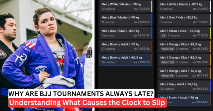 bjj-tournament-schedule-problem Why Does Your Tournament Start Three Hours Late? Inside BJJ Tournament Schedule Delays