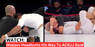 Muhammad Mokaev Headbutts Opponent In BJJ Match