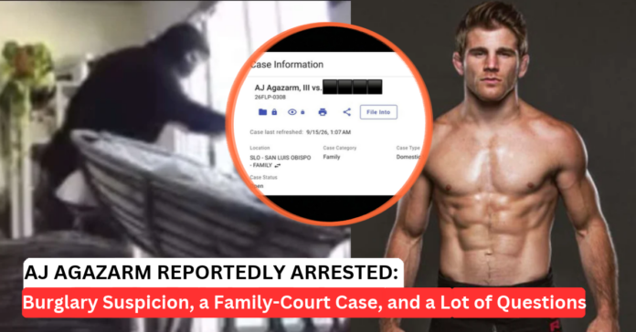 aj-agazarm-arrested-in-california AJ Agazarm Arrested in California on Suspicion of Burglary