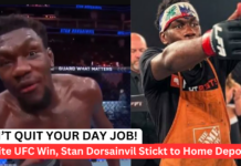 UFC Debut Winner Stan Dorsainvil Returns to Home Depot After $4,000 Payday UFC Debut Winner Stan Dorsainvil Returns to Home Depot After $4,000 Payday
